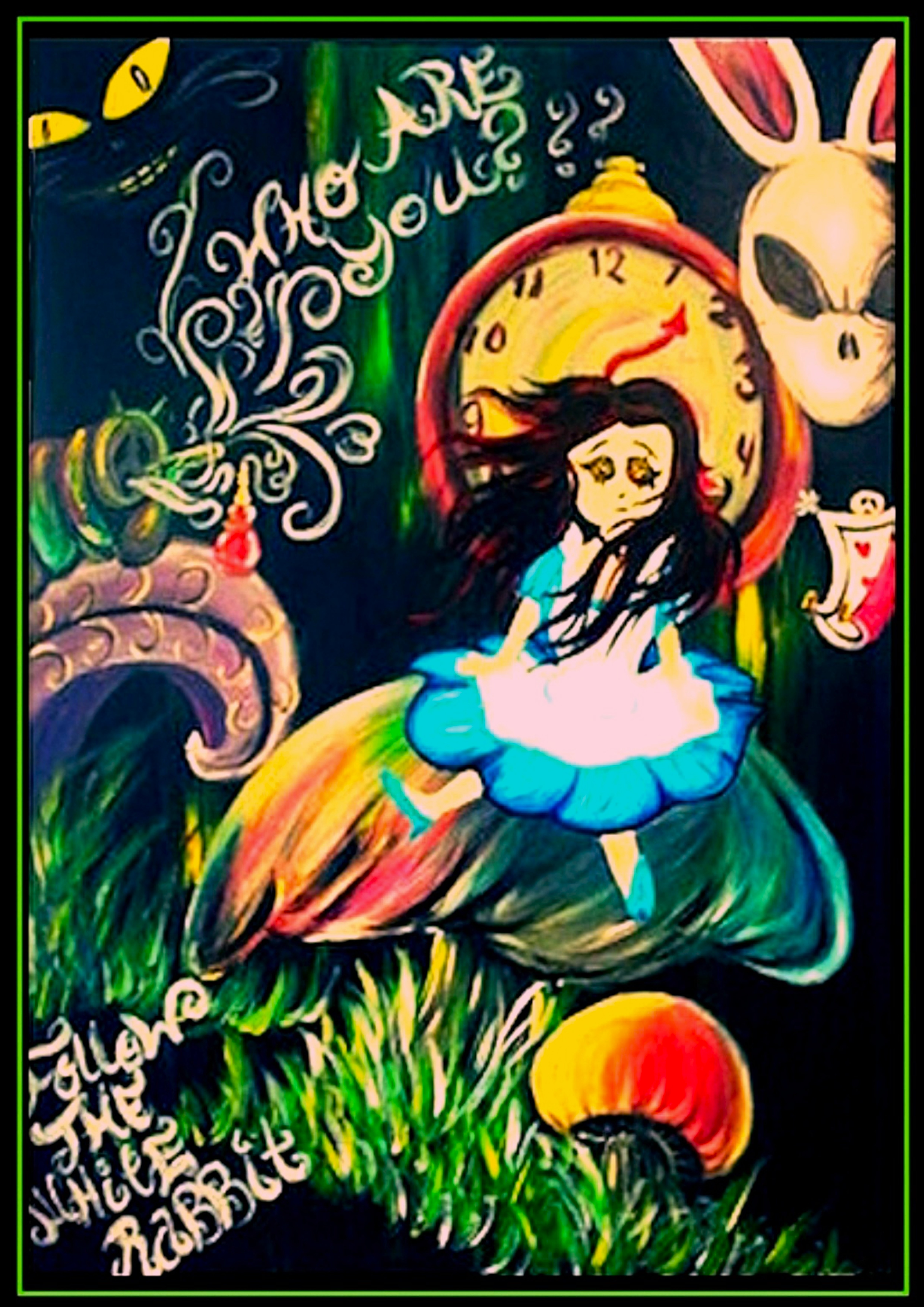 Alice in Wonderland Schilderij